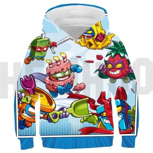 Hot Game Anime Superzings Serie 4/5/6 Hoodie 3D Print Childrens Sweatshirt Super Zings Hoody Oversized Streetwear Men Teenagers