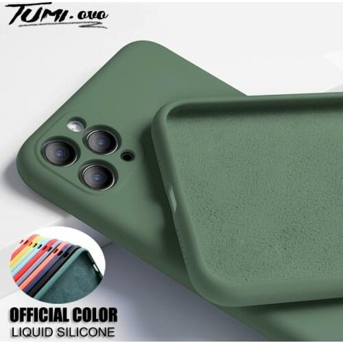 For iPhone SE 2020 11 Pro Case Original Liquid Silicone Full Protection Cover For iPhone 7 8 6 6S Plus XR XS Max X SE2 Soft Case