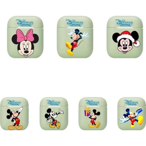 Disney Mickey Soft Silicone Cases For Apple Airpods 1/2 Protective Case Bluetooth Wireless Earphone Cover For Apple Air Pods