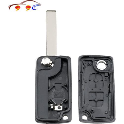 2020 New Remote Flip Folding Blank Key Shell Cover Case ForPeugeot 206 307 308 407 Partner Ci-troenC4 C5 C3 Berlingo Xsara