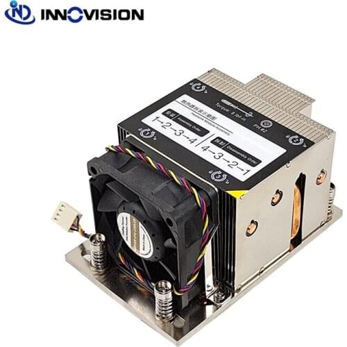 New LGA4049 2U AMD SP3 cpu heaisink server pc cooler with high speed fan for EPYC 7601 etc