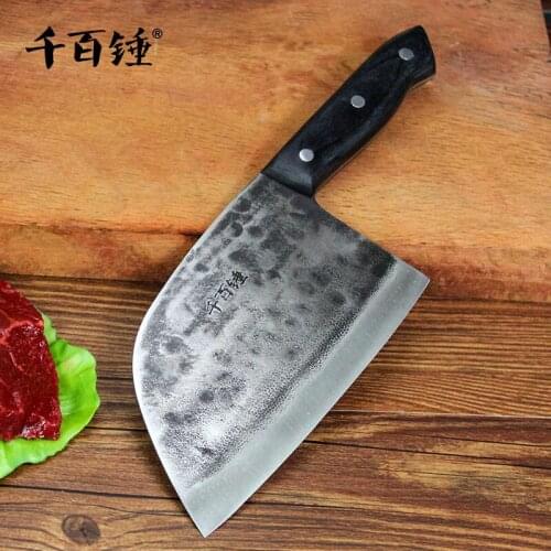 Chinese cleaver knife handmade forged stainless steel chef slicing knife meat fruit vegetable knife kitchen knives кухонные ножи