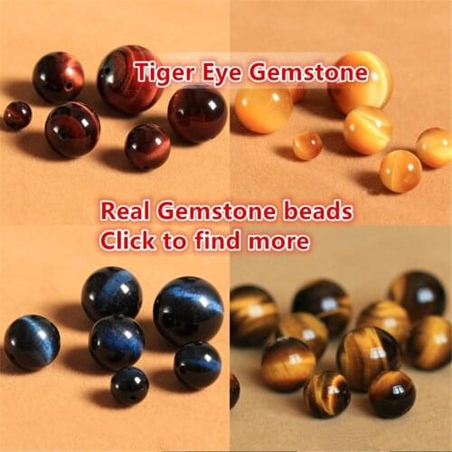 Wholesale AAA Natural Tiger eye Stone Beads 2/3/4/6/8/10/12mm Smooth Round DIY Bracelet Necklace Loose Beads For Jewelry Making