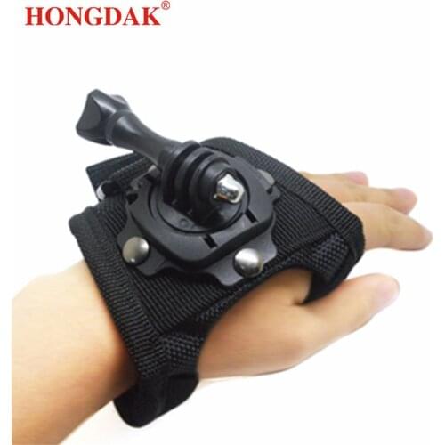 360 Degree Rotate Band Hand Strap Glove Type Wrist Belt Strap for Gopro Action Camera