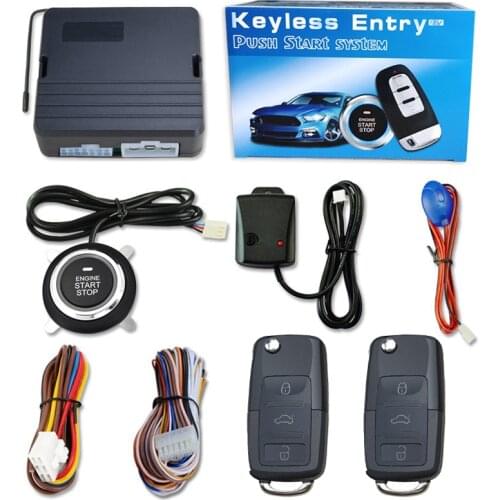 Remote Engine Start Stop Central Locking Push Button Starting Device Car Alarm With Autostart Ignition System Keyless Start Cars