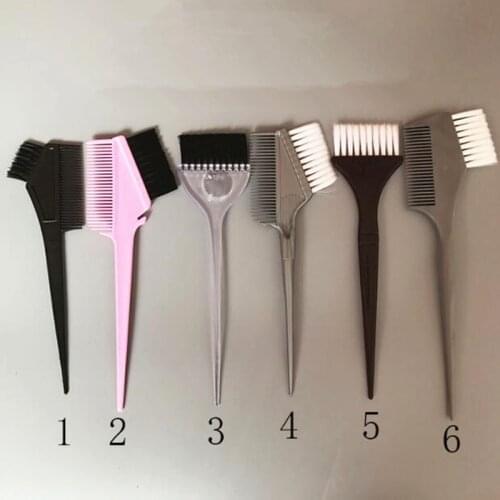 1 Pc Hair Dye Comb Home DIY Essential Tool Hairdressing Baking Oil Comb with Brush Dyeing Coloring