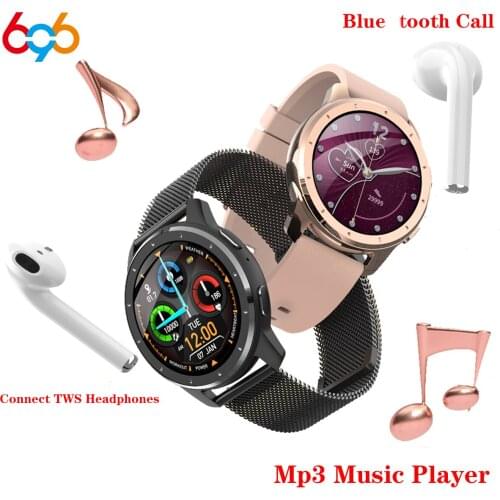 MX11 Smart Watch Women MP3 Music Play Earphone Bluetooth Call Waterproof Message Heart Rate Sport Blood Preasure SmartWatch Men