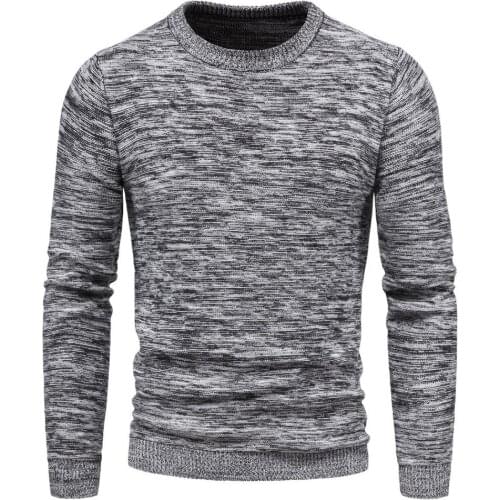 Mens New Sweater Autumn Winter Pullover Men Sweaters Cotton Casual O Neck Sweater Male Knitwear