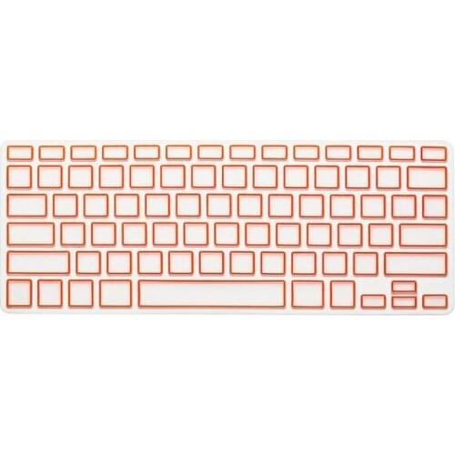 Box Style Design Transparent Silicone Keyboard Protector 2pcs for Apple Macbook Air /Pro 13 /15 /17 Inches (US Version)