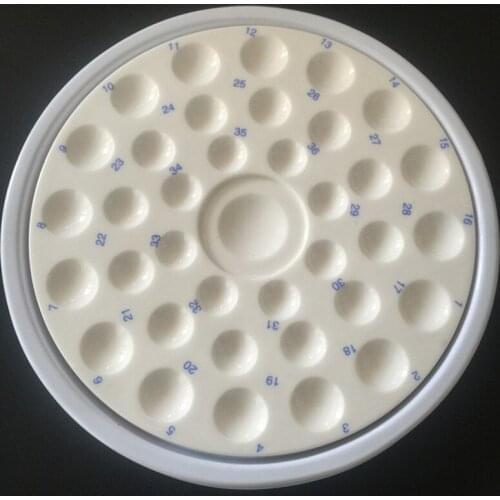 Dental lab equipment Porcelain Mixing Watering Moisturizing plate 36 Slot Ceramic Palette