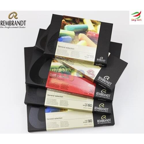 Rembrandt Royal Talens Soft Pastels General Set,60/90 Half Stick Set,15/30 full Stick set,Colors of unsurpassed glow and purity
