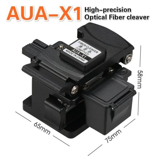 High-precision Optical Fiber cleaver AUA-X1 with waste fiber box, fiber optic cable cutter, fiber fusion splicer cutter
