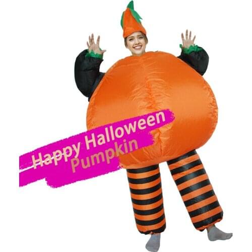 Halloween Pumpkin Jack O'Lantern Cosplay Adult Inflatable Costume Fancy Animal Clothing disfraz mujer fantasias adulto feminino