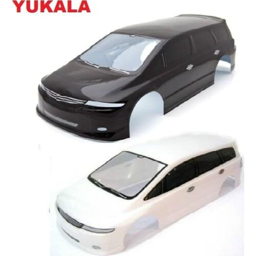 1/10 RC car parts 1:10 R/C racing car body shell 195mm black /white No:S027B