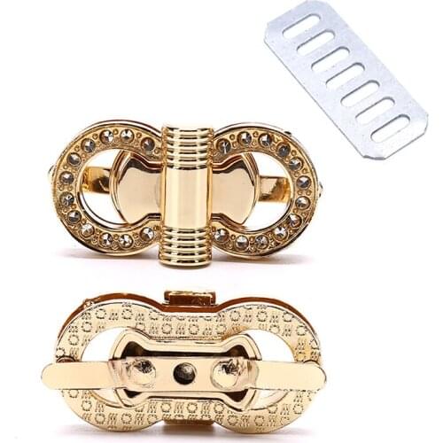 1PCS Fashion Metal Clasp Turn Twist Lock For DIY Handbag Craft Shoulder Bag Purse Hardware Accessories
