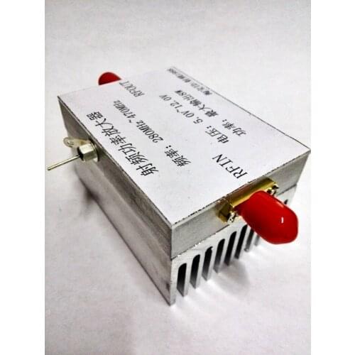 NEW 1PC 280MHz-470MHz 8W UHF amplifier / RF amplifier power supply 5 to 12V