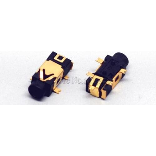 10PCS Headphone socket 2.5 Audio socket PJ-209 5 Pin SMD Belt column 2.5 Headset Female seat