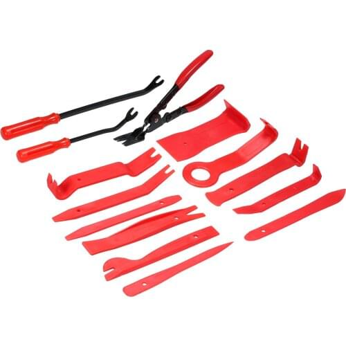 19pcs Auto Car Audio Radio Door Panel DIY Demolition Installation Pry Tool Repair Hand Tools Kit Screwdriver Keys Pliers Remover