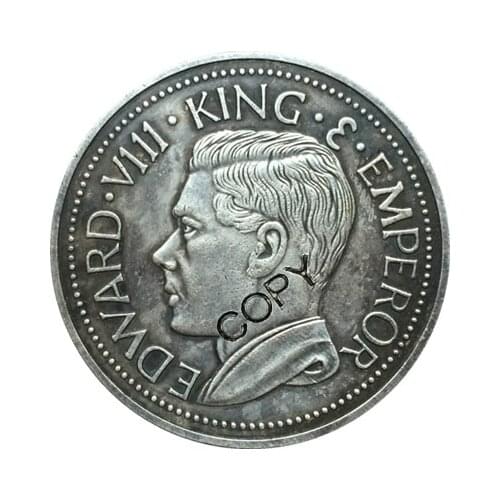1936 New Guinea 1 Crown (Edward VIII) coins COPY 38MM