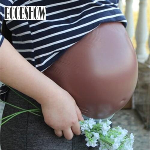 2-10 Months 100% Medical Silicone Belly Fake Pregnant False Tummy Artificial Stomach For Crossdresser Dragqueen Performer Actor