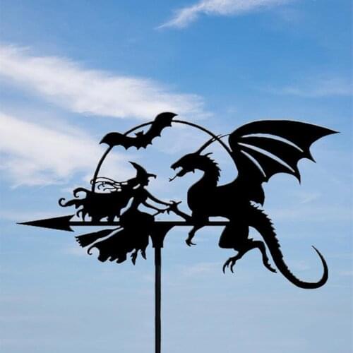 2pcs Wind Direction Indicator Weather Vane Weather Vane for Garden Yard Patio Lawn Decor Art Housewarming Gifts