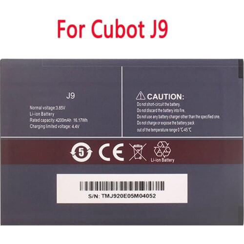 4200mAh For Cubot J9 Battery Batterij Mobile Phone High Quality Replacement Batteria Batterie For Cubot P40 AUCC