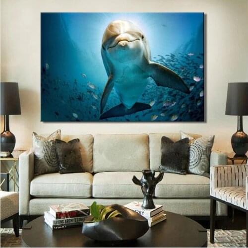 5D Diamond Painting Cute dolphin Full Square Round Drill Mosaic Cross stitch Rhinestone Diamond Embroidery Home Decor gift P365