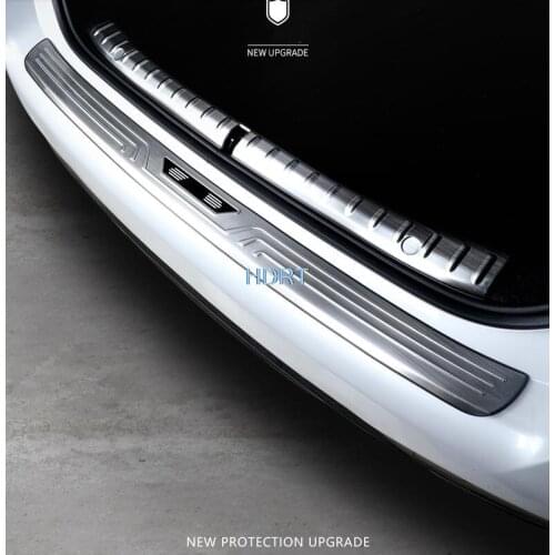 Car accessories For Volkswagen BMW 3 series ABSchrome/carbon fibre Rear Trunk Boot Bumper Guard Plate Protector Molding Trim