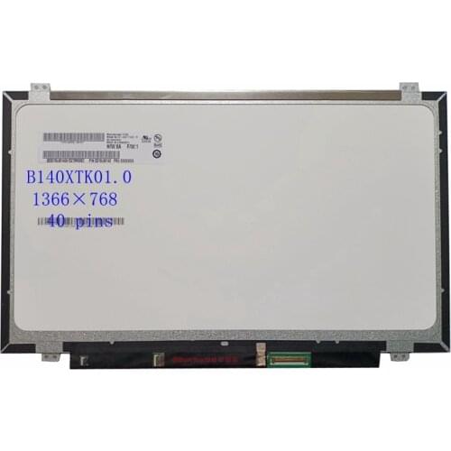 B140XTK01.0 Fit N140BGN-E42 14.0''Laptop LCD Touch Screen 1366*768 edp 40 pins