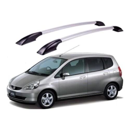 For Honda Jazz For Honda Fit hatchback Car Aluminum Alloy Roof rack Luggage Carrier bar Decorative Car accessories