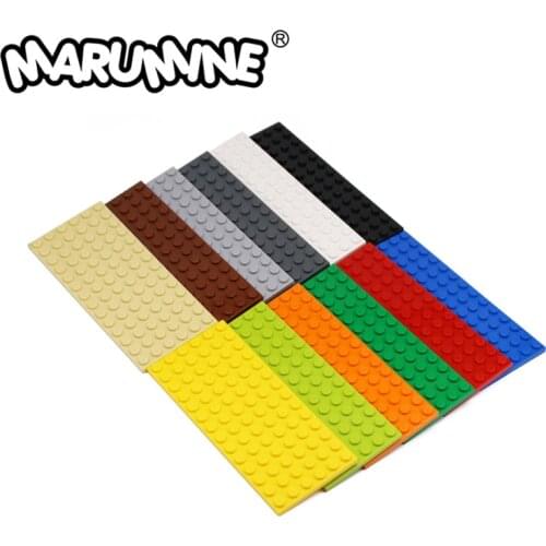 MARUMINE 3456 Base Plate 6 x 14 Building Block Plate Creator MOC Classic Bricks Construction Educational Toys For Children