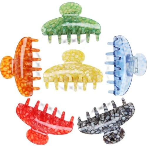 Retro Cellulose Acetate Hair Claw Clip - Hair Ornament for Women Girl Hair Accessory Jewelry Tiara for Shower Everyday Wedding