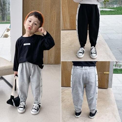 Cute Spring Summer Thin Casual Pants Boys Kids Trousers Children Clothing Teenagers Formal Outdoor Elastic Waist High Quality