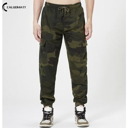 Fashion Military Cargo Pants Men Loose Baggy Tactical Trousers Outdoor Casual Cotton Male Cargo Pants Men Multi Pockets Big Size