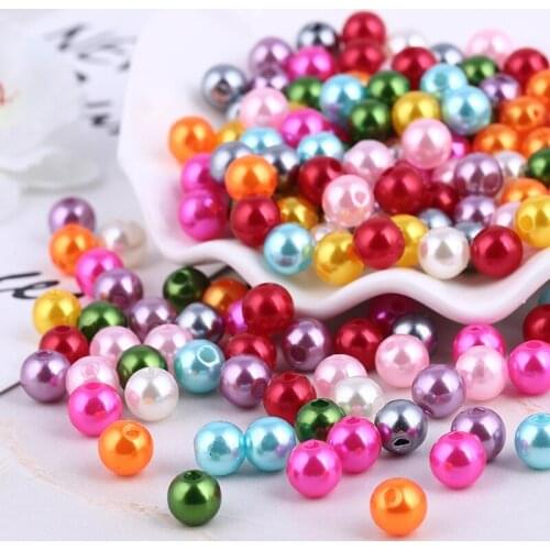 4mm 100pcs Imitation Pearl Beads For Clothes Handmade Material Colorful Jewelry Wedding Garment Decorative Abs Beads Diy Crafts