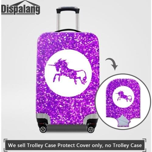 Dispalang Fantastic Unicorn Women Men Travel Accessories Cartoon Children Luggage Protector Cover For 18-32 Inch Suitcase Covers