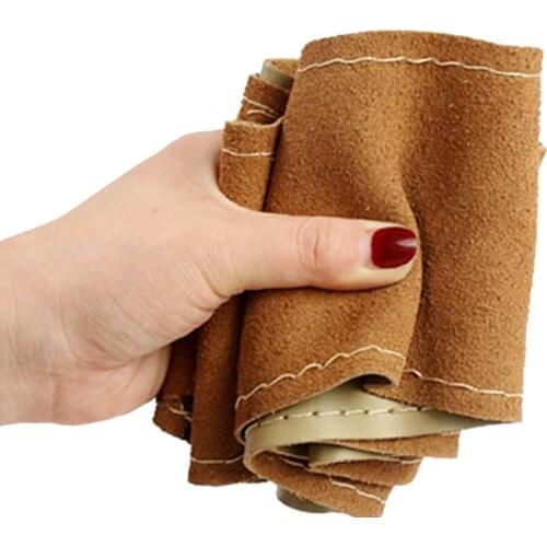 38cm Universal Steering Wheel Cover Non-slip and Anti-wear DIY Artificial leather With Needle and Thread Accessories Car-Styling