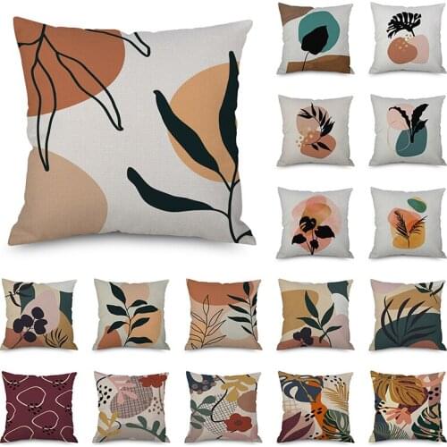 Nordic Decorative Cushion Cover Abstract Art Pillow Case Office Home Sofa Pillows Outdoor Camping Car Throw Pillow Cover 45x45cm