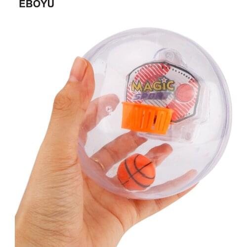 EBOYU Basketball Game Mini Hand Toys for Kids + Adults Shooting the Ball Just for Fun Portable Desk Toy Time Killer for All Ages