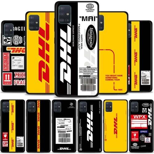 DHL Express Painted Silicone Phone Case For Samsung Galaxy A10 A20 A30 A40 A50 A60 A70 A80 A90 Soft Black Cover