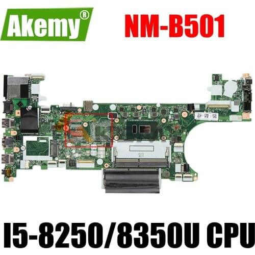 ET480 NM-B501 For Lenovo ThinkPad T480 Laptop Motherboard with I5-8250/8350U CPU Integrated motherboard FRU 01YR328 01YU851