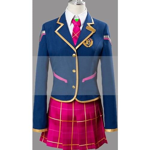 Customize Overwatch Academy D.Va Cosplay Costume Outfit