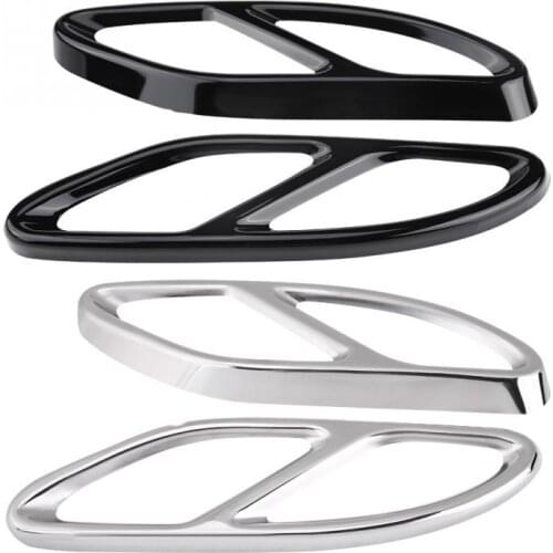 Exhaust Pipe Cover for Mercedes Benz Exhaust Muffler Tail Pipe Cover Trims for Mercedes Benz GLC C E-Class C207 Coupe 2016-2019