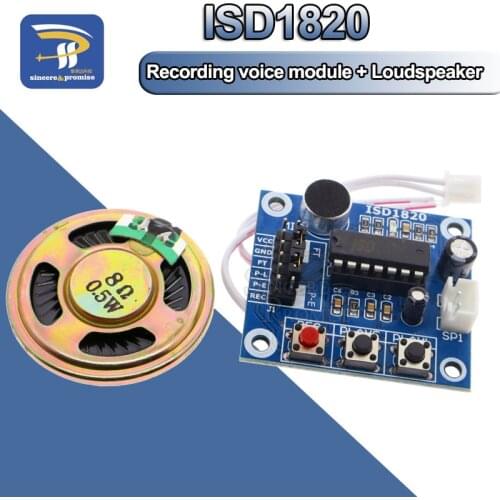 ISD1820 recording module voice module the voice board telediphone module board with Microphones+Loudspeaker