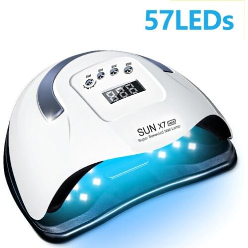 Powerful UV LED Gel Nail Dryer Semi-Permanent Nail Lamp Big Size for Two Hands Nail Gel Dryer Everything for Manicure Lamp