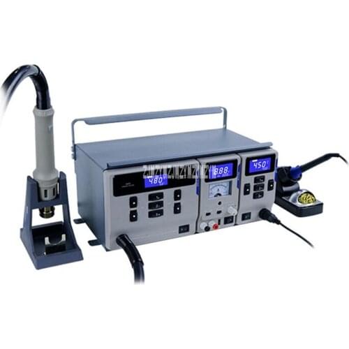 MS-300 3 In 1 Maintenance System Rework Soldering Station Hot Air Gun Electric Soldering Iron Soldering Station 220V/110V(FC277)