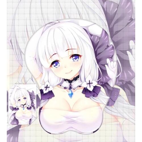 Azur Lane Figure 3d Anime Girl Soft Gel Gaming Mouse Pad Mousepad Wrist Rest 5148 Gifts Man Adult Toy