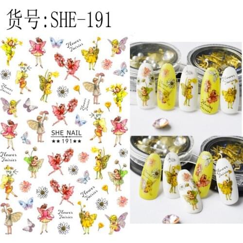 Newest she 191 3d nail sticker Japan Korea type DIY decal decoration tools for nail accessory