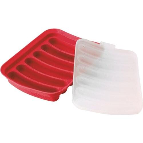 New 1Pcs Sausage Maker Silicone Mold DIY Hot Dog Handmade ham sausage mould 6 in 1 Kitchen Making and Refrigerated Hot Dog tool