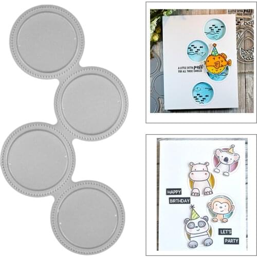 2021 New Round Frame Metal Cutting Dies For DIY Making Greeting Card Background and Paper Scrapbooking Album No Clear Stamps Set
